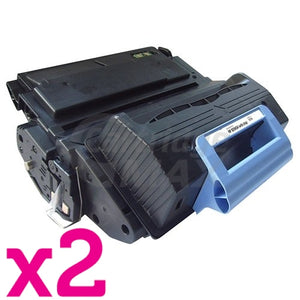 2 x HP Q5945A (45A) Generic Black Toner Cartridge - 18,000 Pages