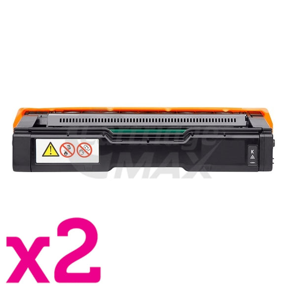 2 x Lanier SPC252DN / SPC252SF Generic Black Toner Cartridge [407720]