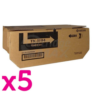 5 x Original Kyocera TK-3194 Black Toner Kit P3055DN, P3060DN