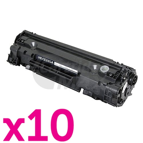 10 x HP CE285A (85A) Generic Black Toner Cartridge - 1,600 Pages
