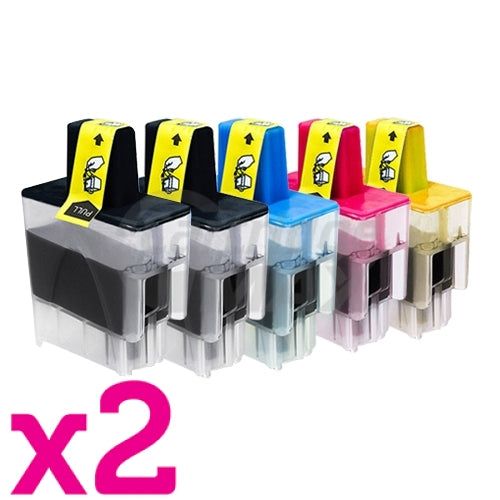 10 Pack Brother Generic LC-47 Inkjet Combo [4BK,2C,2M,2Y]