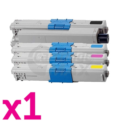 4 Pack Generic OKI C332DN / MC363DN Toner Combo (46508720-46508717) [1BK,1C,1M,1Y]