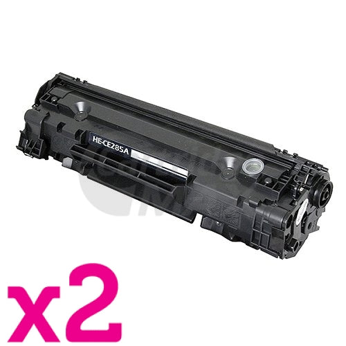 2 x HP CE285A (85A) Generic Black Toner Cartridge - 1,600 Pages