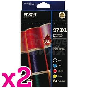 2 x Value Pack - Epson 273XL Original High Yield Ink Combo [C13T275792] [2BK,2PBK,2C,2M,2Y]