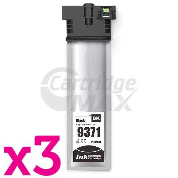 3 x Epson 902XL (C13T937192) Generic Black High Yield Ink Pack