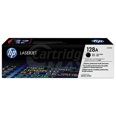 1 x HP CE320A (128A) Original Black Toner Cartridge - 2,000 Pages