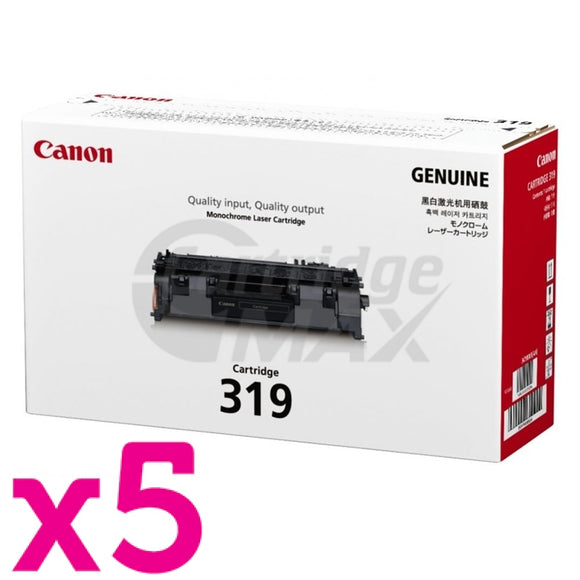 5 x Canon CART-319 Black Original Laser Toner Cartridge