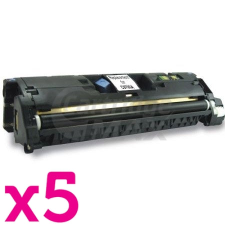 5 x HP C9700A (121A) Generic Black Toner Cartridge - 5,000 Pages