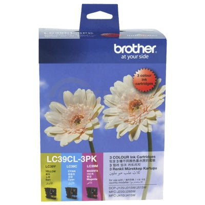Original Brother LC-39CL3PK Colour Pack [C+M+Y] - 260 Pages each