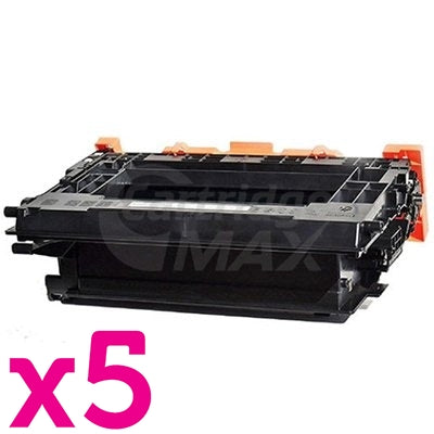 5 x HP 37X CF237X Generic Black High Yield Toner Cartridge - 25,000 Pages