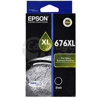 Epson 676XL Original Black Ink Cartridge - 2,400 pages [C13T676192]