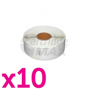 10 x Dymo SD99012 / S0722400 Generic White Label Roll 36mm x 89mm - 260 labels per roll