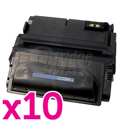 10 x HP Q1338A (38A) Generic Black Toner Cartridge - 12,000 Pages
