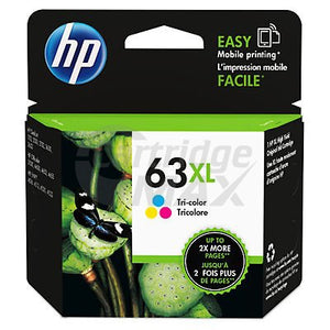 HP 63XL Original [Tri Colour Pack] High Yield Inkjet Cartridge F6U63AA - 330 Pages