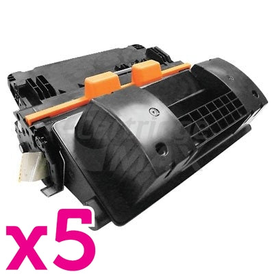 5 x HP CF281X (81X) Generic Black Toner Cartridge - 25,000 Pages