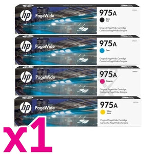 4 Pack HP 975A Original Inkjet Combo L0R88AA - L0R97AA [1BK,1C,1M,1Y]