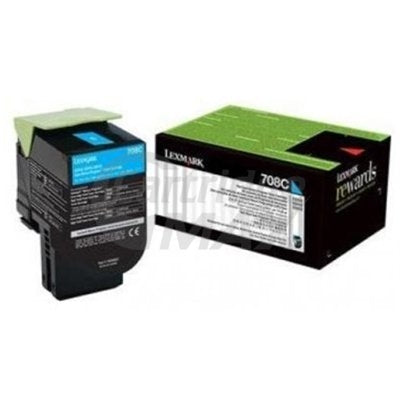 1 x Lexmark (70C80C0) Original CS310 / CS410 / CS510 Cyan Standard Yield Toner Cartridge