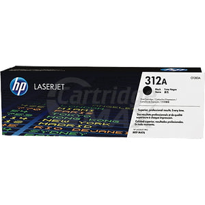 HP CF380A (312A) Original Black Toner Cartridge  - 2,400 Pages
