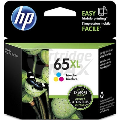 HP 65XL Original [Tri Colour Pack] High Yield Inkjet Cartridge N9K03AA - 300 Pages