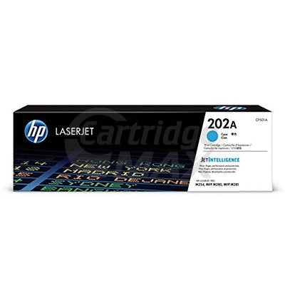 HP CF501A (202A) Original Cyan Toner Cartridge - 1,300 Pages