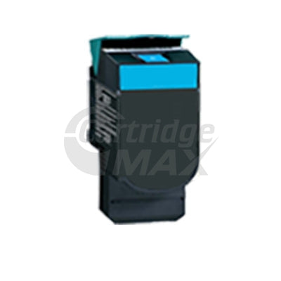 1 x Lexmark (80C8HC0) Generic CX410 / CX510 Cyan High Yield Toner Cartridge