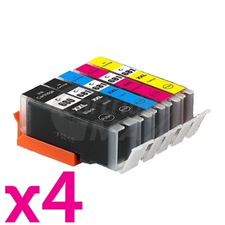 20 Pack Canon PGI-680XXL CLI-681XXL Extra High Yield Generic Inkjet Cartridges Combo [4BK,4PBK,4C,4M,4Y]