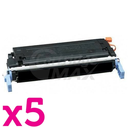 5 x HP C9720A (641A) Generic Black Toner Cartridge  - 9,000 Pages