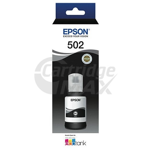 Original Epson T502 EcoTank Black Ink Bottle [C13T03K192]
