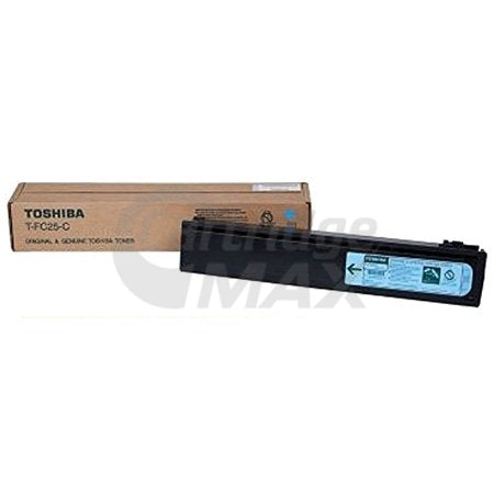 Original Toshiba e-Studio 2040C, 2540C, 3040C, 3540C, 4540C Cyan Toner Cartridge TFC25C