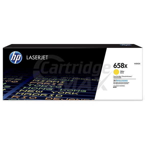 HP 658X W2002X Original Yellow High Yield Toner Cartridge