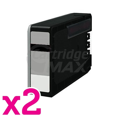 2 x Canon PGI-2600XLBK Generic Black High Yield Ink Cartridge