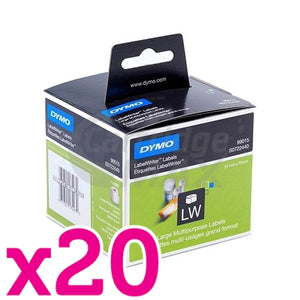 20 x Dymo SD99015 / S0722440 Original Multi Purpose Label Roll 54mm x 70mm - 320 labels per roll