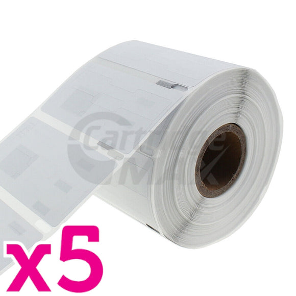 5 x Dymo SD11351 / 30299 Generic White 54mm x 11mm Jewellery Labels Roll - 1500 labels per roll