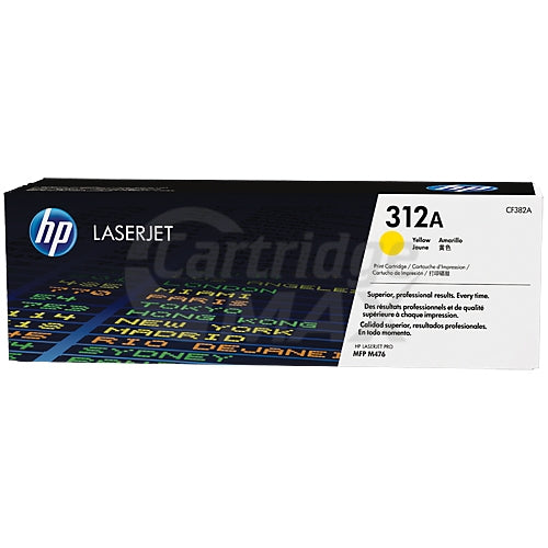 HP CF382A (312A) Original Yellow High Yield Toner Cartridge - 2,700 Pages