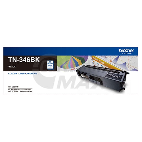 Original Brother TN-346BK Black High Yield Toner Cartridge