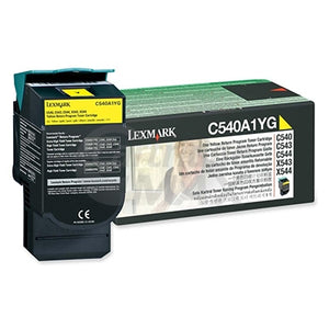 Lexmark (C540A1YG) Original C540 / C543 / C544 / C546 / X543 / X544 / X546 Yellow Toner Cartridge