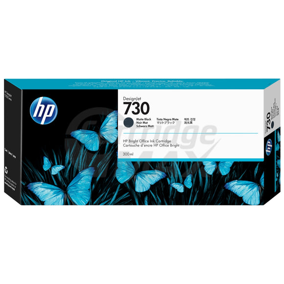 HP 730B Original Matte Black 300ML DesignJet Inkjet Cartridge 3ED51A