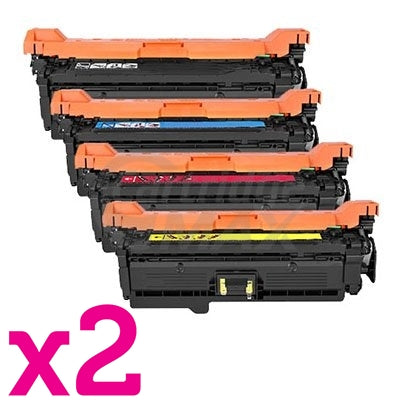 2 Sets of 4 Pack HP CF320A-CF323A (652A/653A) Generic Toner Cartridges  [2BK,2C,2M,2Y]