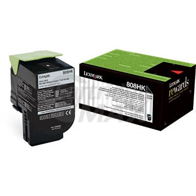 1 x Lexmark (80C8HK0) Original CX410 / CX510 Black High Yield Toner Cartridge