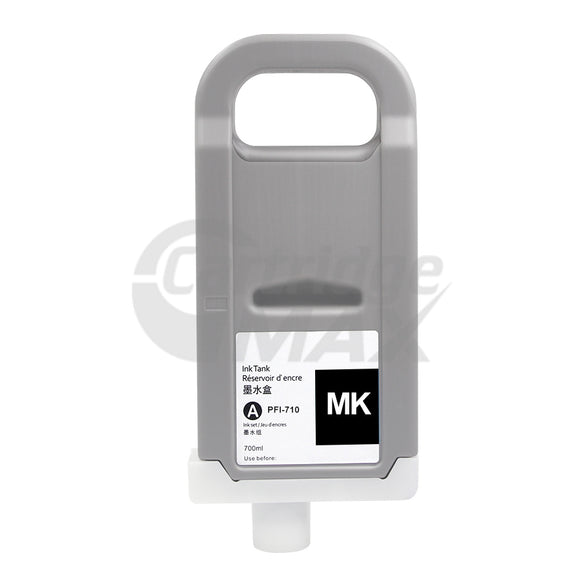 Canon PFI-710MBK Matte Black Generic Ink Cartridge - 700ML