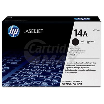 1 x HP CF214A (14A) Original Black Toner Cartridge - 10,000 Pages