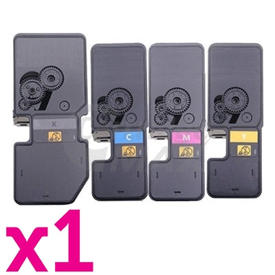 4 Pack Compatible for TK-5234 Toner Combo suitable for Kyocera Ecosys M5521, P5021 [1BK,1C,1M,1Y]