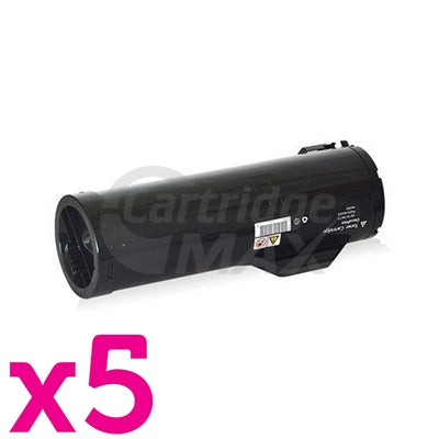 5 x Fuji Xerox DocuPrint P455d M455DF Generic Toner Cartridge - 25,000 pages (CT201949)