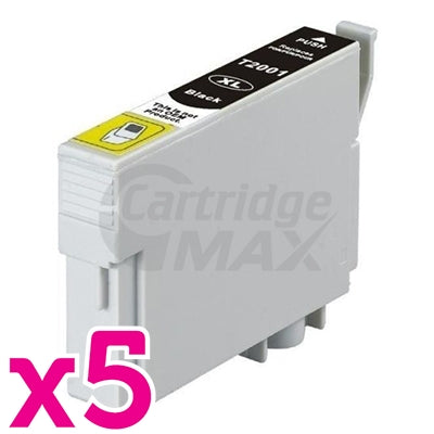 5 x Generic Epson 220XL (C13T29419) Black High Yield Ink Cartridge