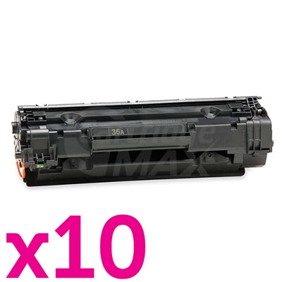 10 x HP CB436A (36A) Generic Black Toner Cartridge - 2,000 Pages