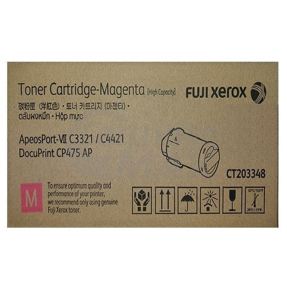 Original Fuji Xerox ApeosPort-VII C4421 / C3321, DocuPrint CP475 AP Magenta High Yield Toner Cartridge (CT203348)