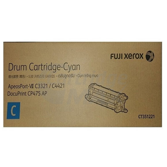 Original Fuji Xerox ApeosPort-VII C4421 / C3321, DocuPrint CP475 AP Cyan Drum Unit (CT351221)