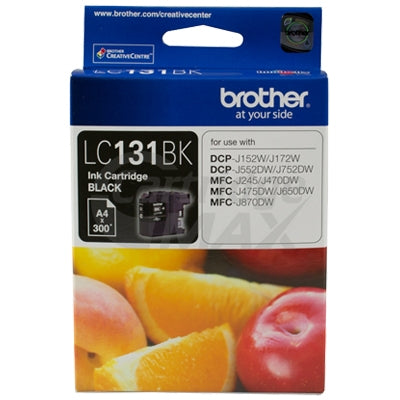 Original Brother LC-131BK Black Ink Cartridge - 300 Pages