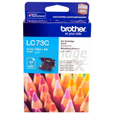 Original Brother LC-73C Cyan Ink Cartridge