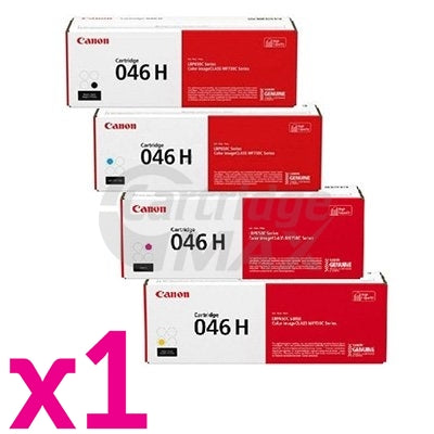 4-Pack Original Canon CART-046H High Yield Toner Combo [1BK+1C+1M+1Y]